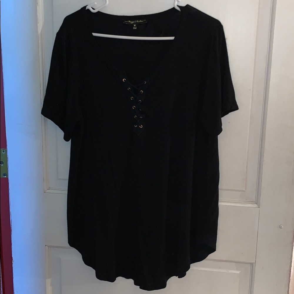 Lace up shirt